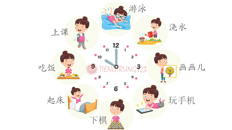 Từ vựng tiếng Trung giao tiếp về sinh hoạt hang ngày